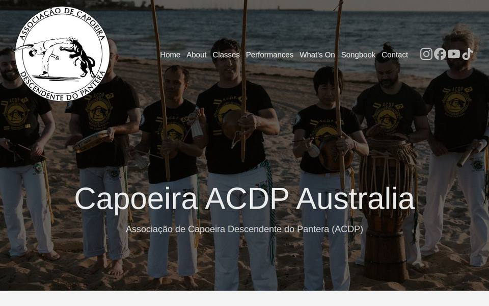 Capoeira ACDP Australia website