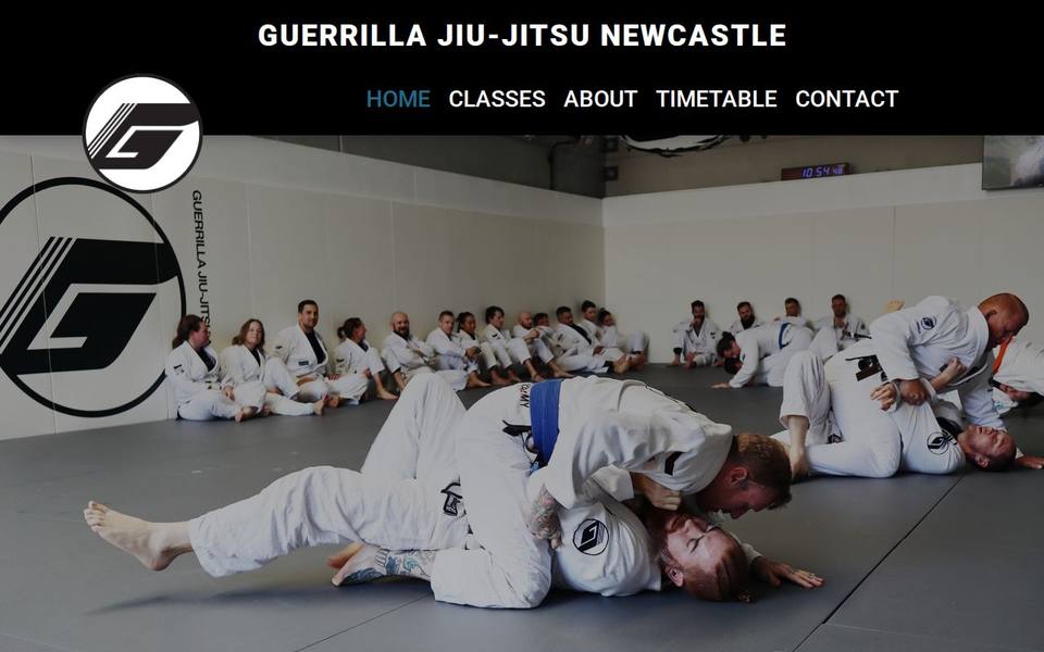 Guerrilla Jiu-Jitsu Newcastle website