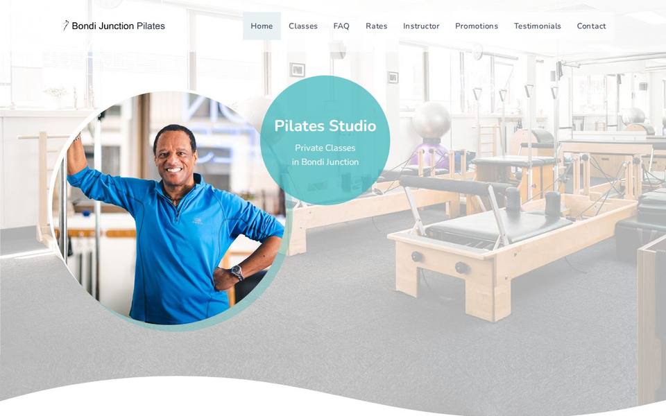 Bondi Junction Pilates website