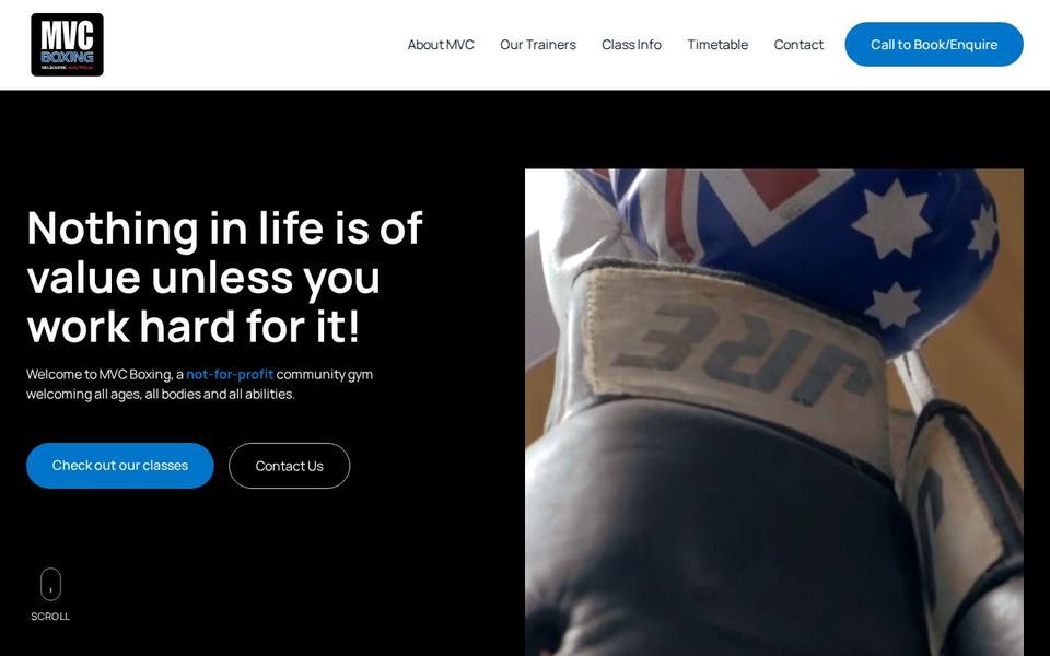 MVC Boxing website