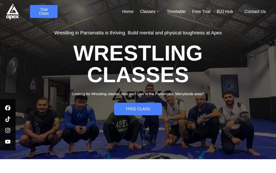 Apex BJJ website
