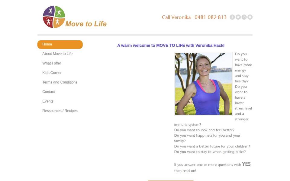 Move to Life website
