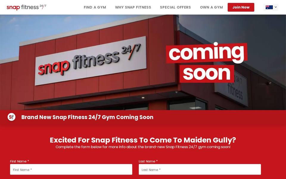 Snap Fitness Maiden Gully website
