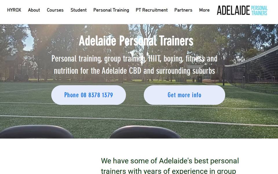 Adelaide Personal Trainers website