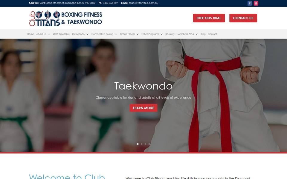 Club Titans website