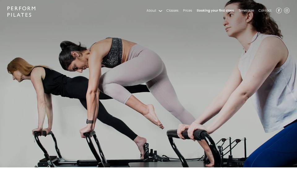 Perform Pilates website