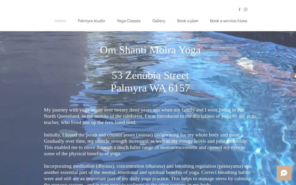 Om Shanti Moira Yoga website