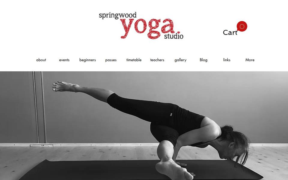 Springwood Yoga Studio website