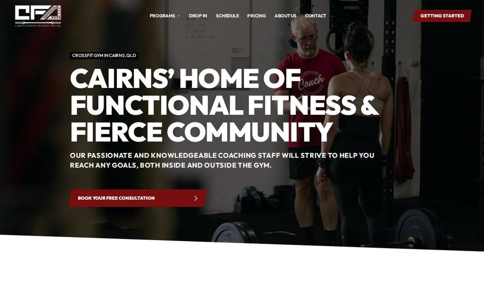 CrossFit Dungeon - Gym Cairns website