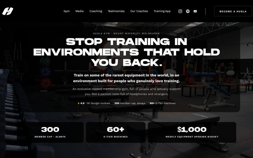 HUSLA website