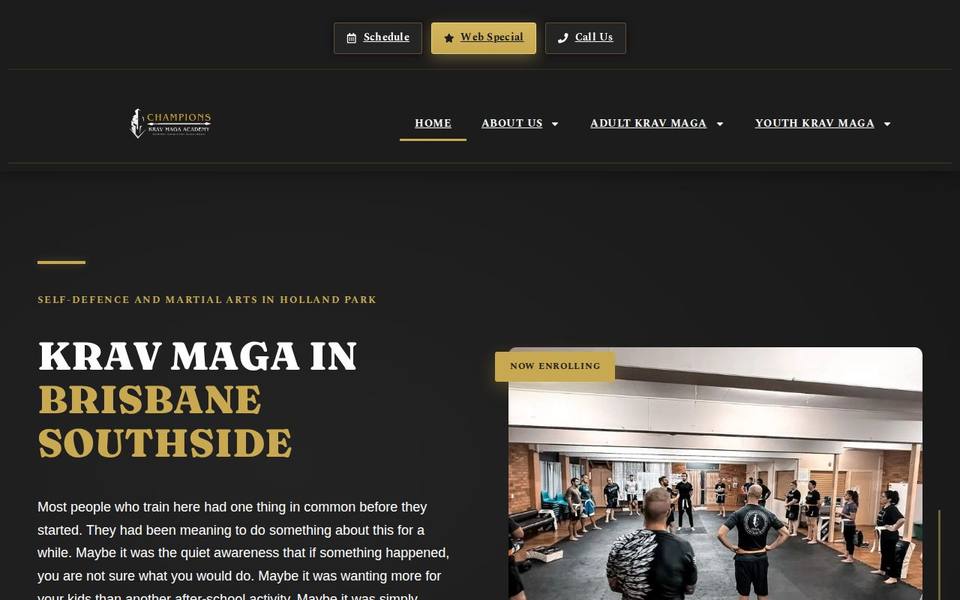 Champions Krav Maga Academy Brisbane | Self-Defence & Martial Arts Gym website