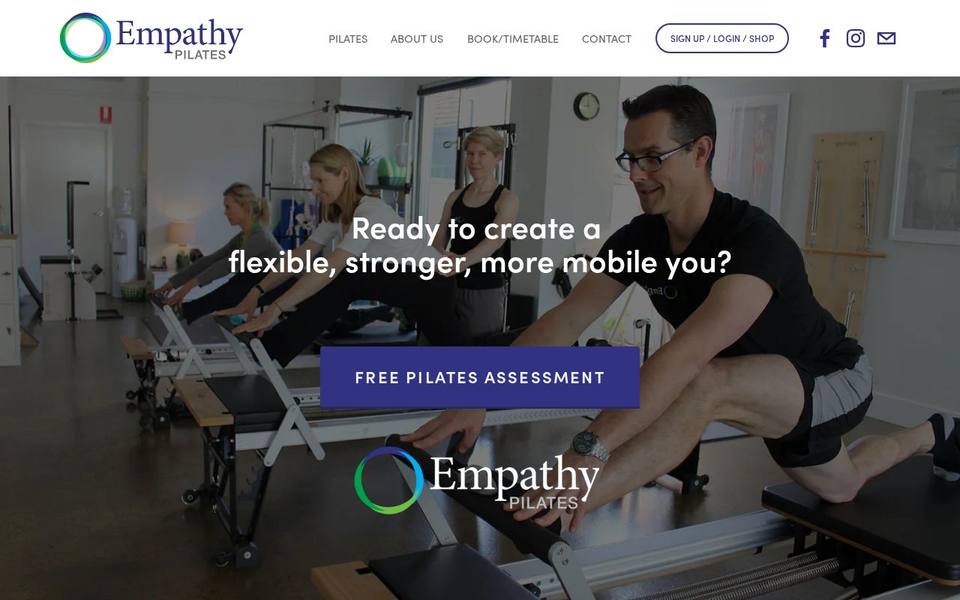 Empathy Pilates website