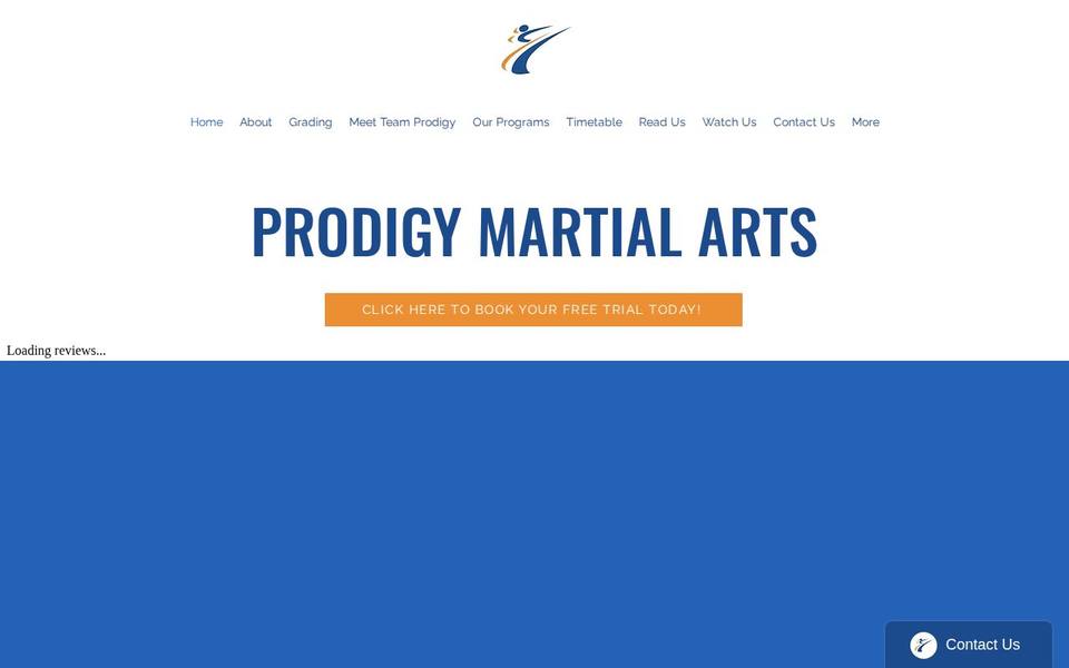 Prodigy Martial Arts website