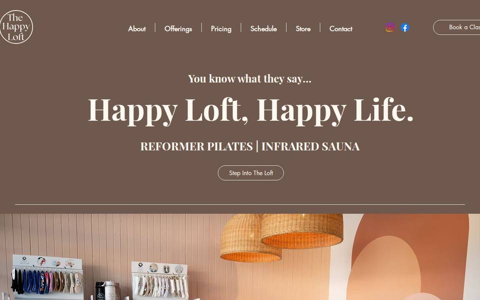 The Happy Loft website