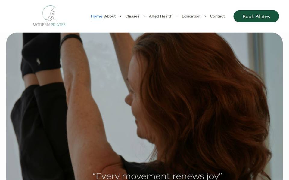 Modern Pilates website