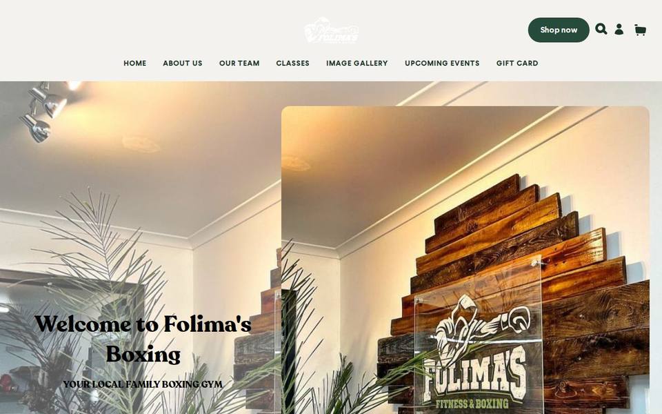 Folima's Fitness and Boxing website