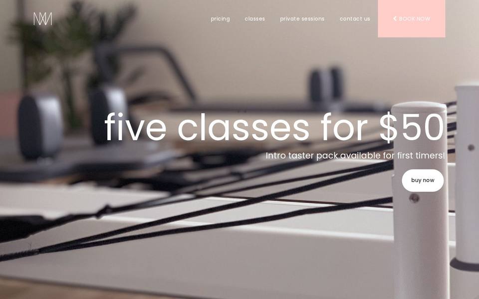 Reform me Pilates website