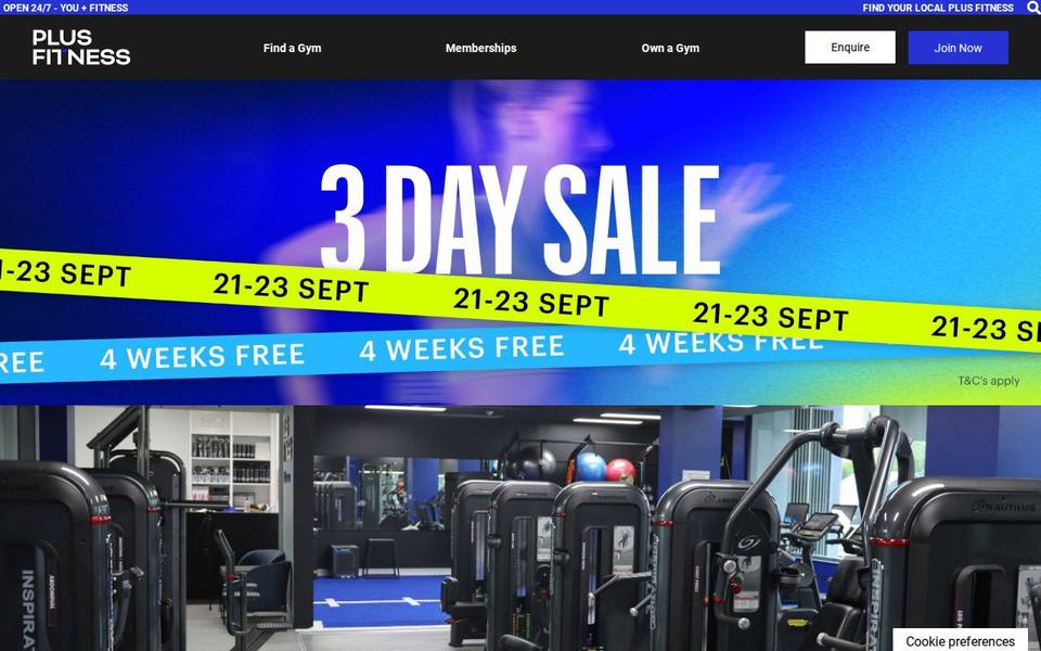 Plus Fitness Cremorne website