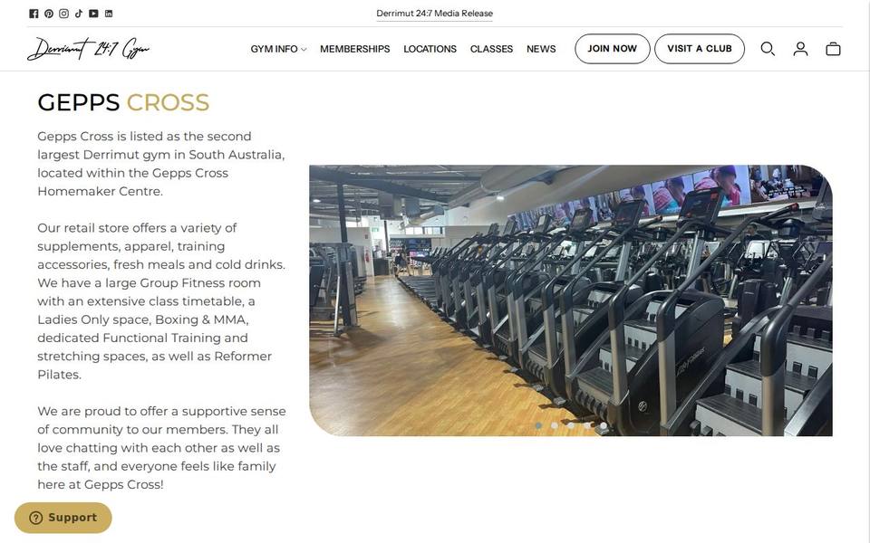 Derrimut 24:7 Gym Gepps Cross website