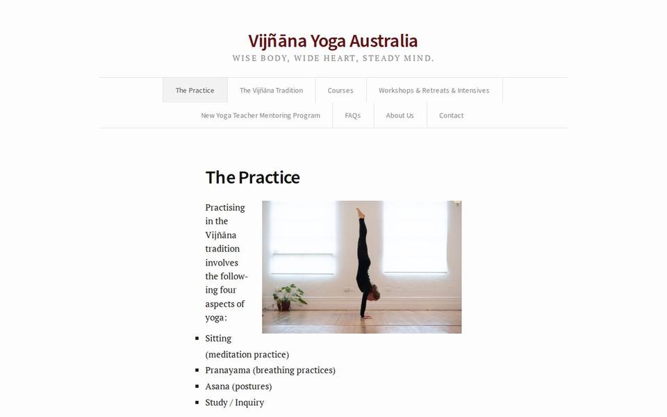 Ashtanga Yoga Melbourne website