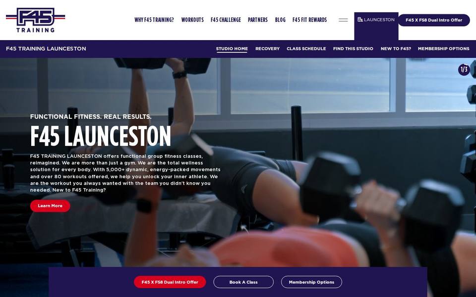 F45 Launceston website