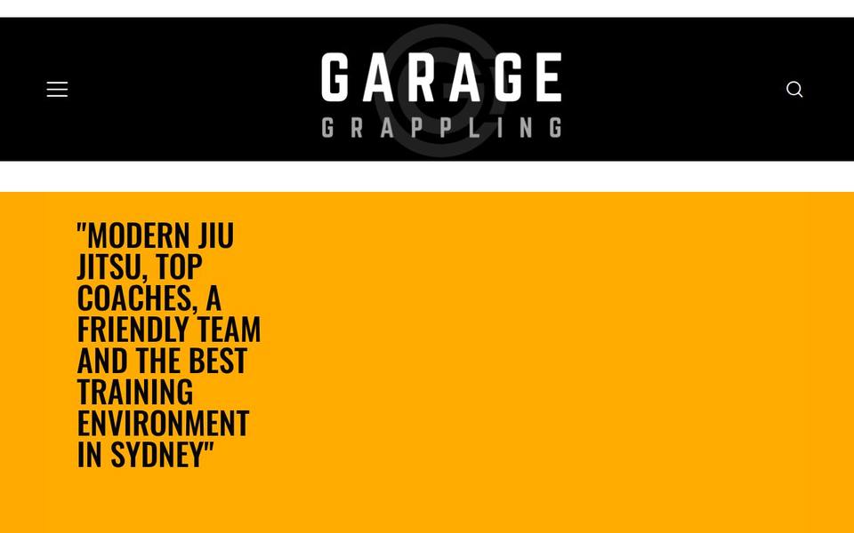 Garage Grappling website
