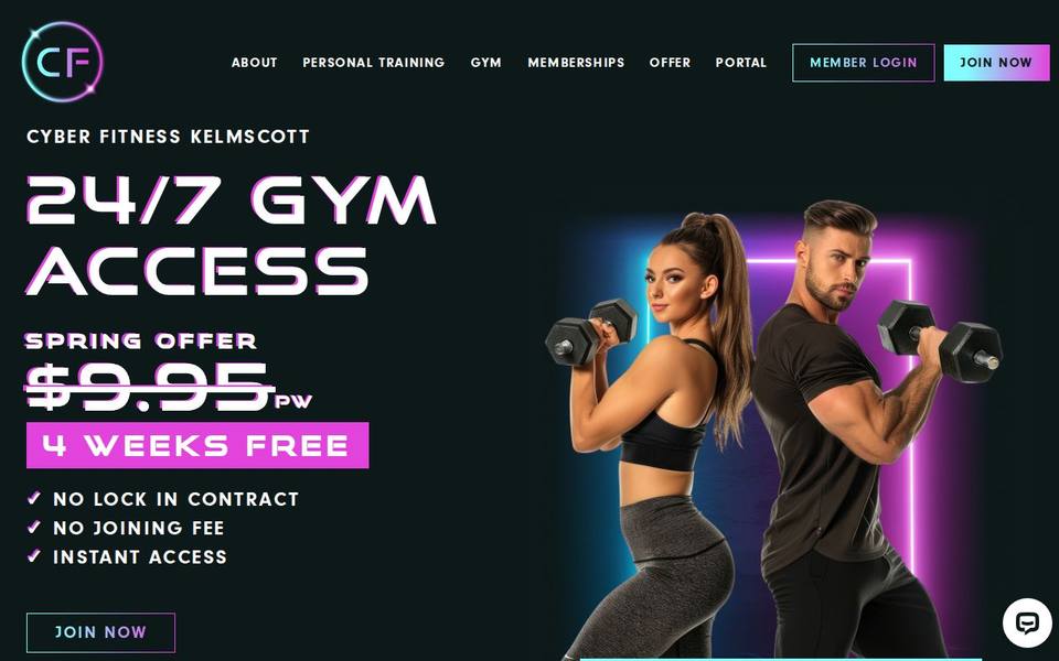 Cyber Fitness website