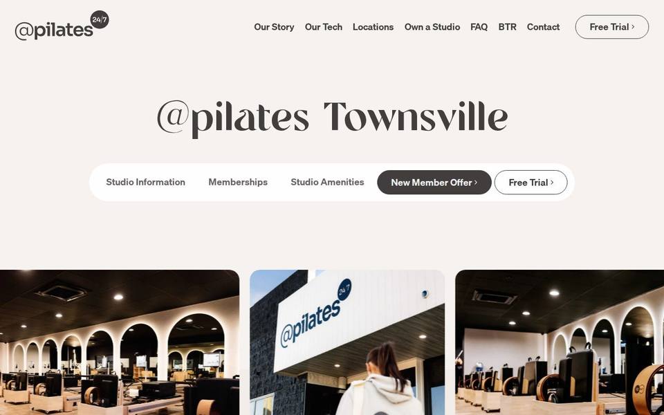 At Pilates 24/7 Townsville website