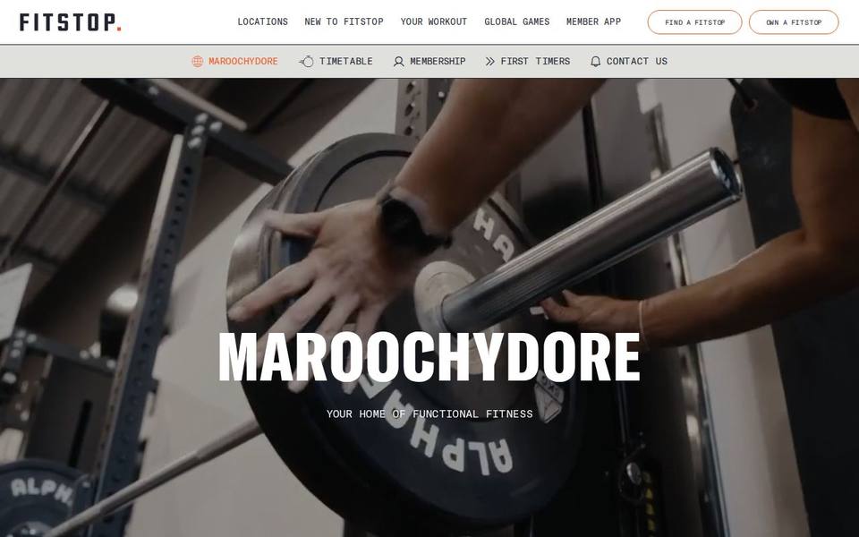Fitstop Maroochydore website