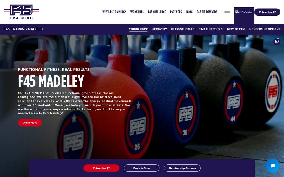 F45 Madeley website