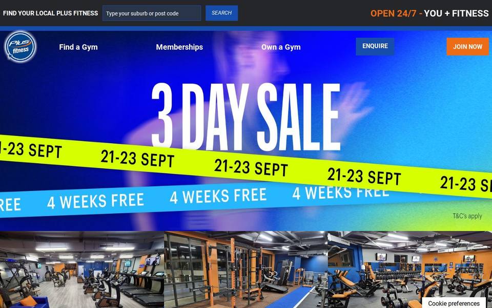 Plus Fitness Edmondson Park website