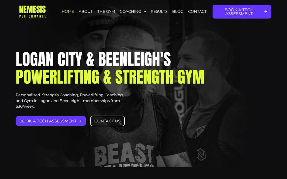Nemesis Performance website