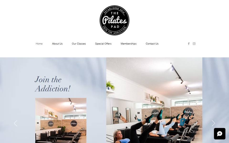 The Pilates Pad website
