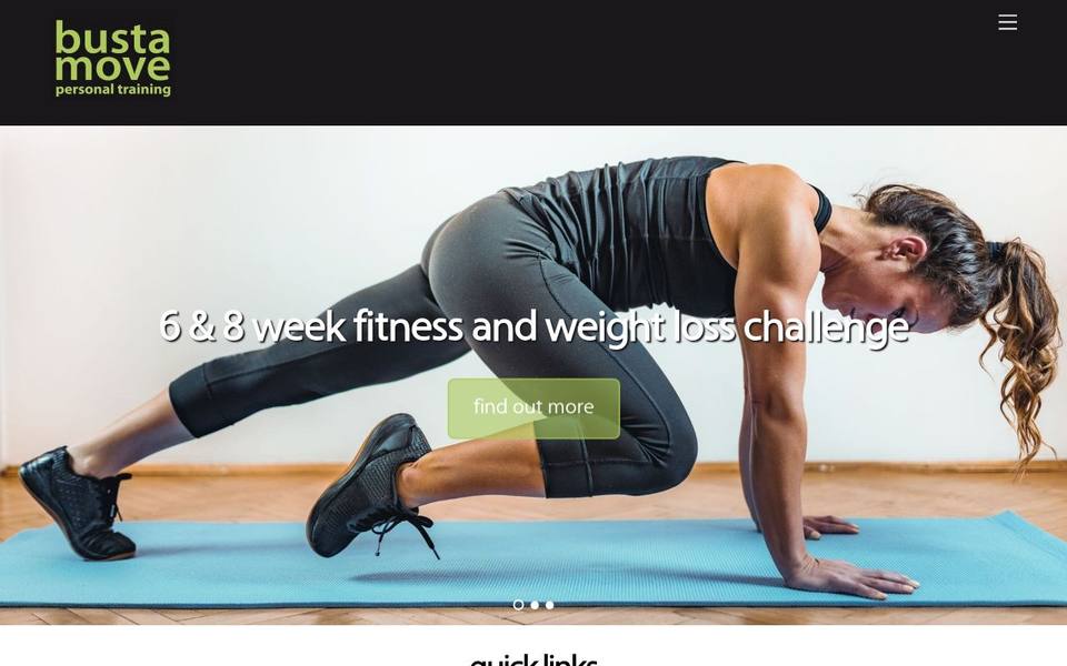Bustamove Personal Training website