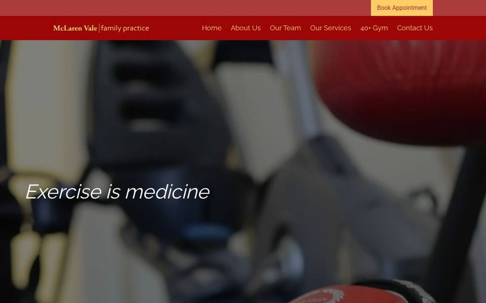 MVFP 40plus Gym website