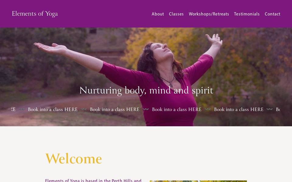 Elements of Yoga website