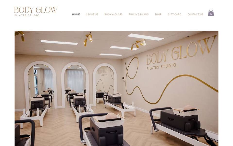 Body Glow Pilates studio website