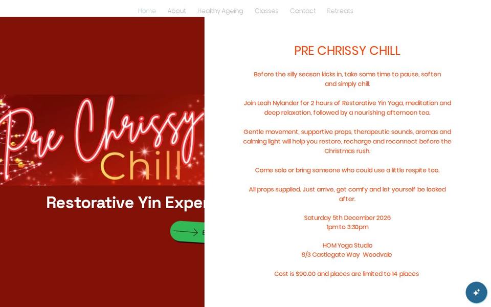 Leah Nylander Yoga website