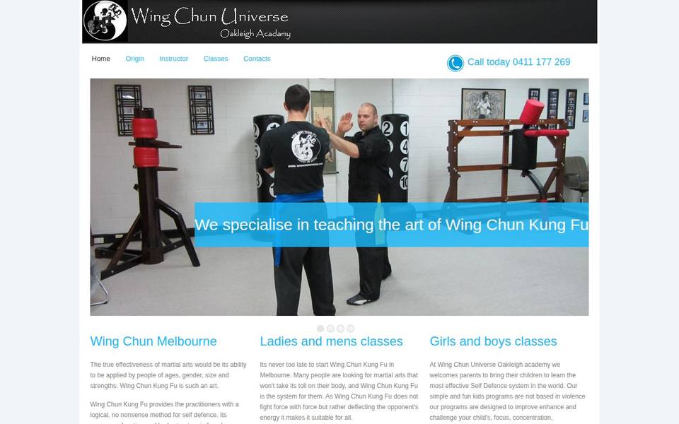 Wing Chun Universe Oakleigh website
