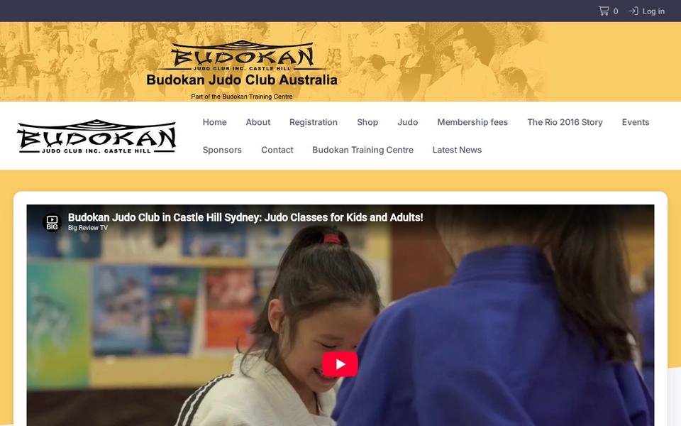 Budokan Judo Club Australia website