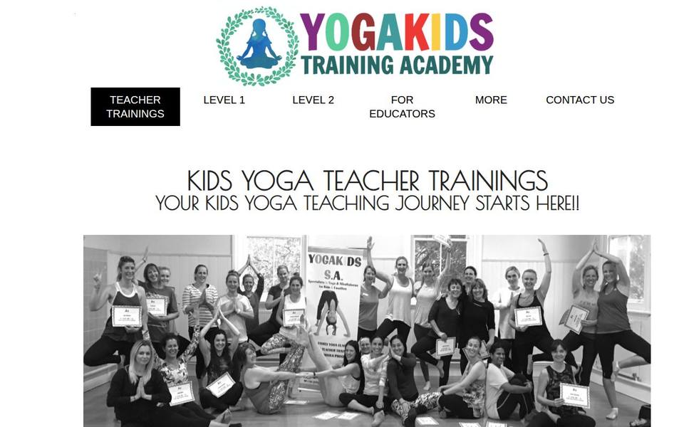 YogaKids Training Academy website