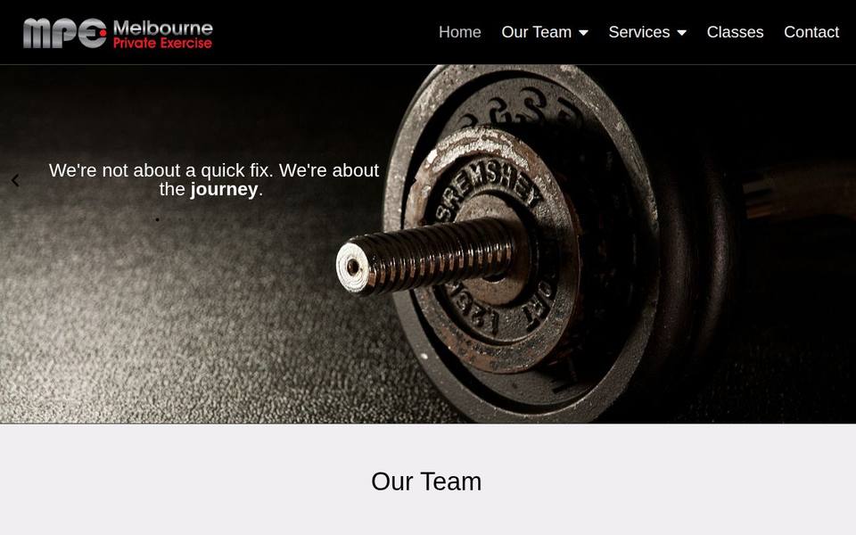 Melbourne Private Exercise website