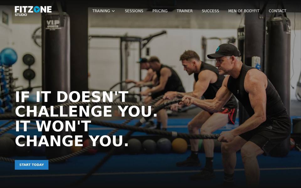 Fitzone Studio website