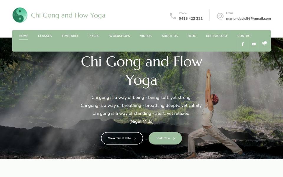 Chi Gong and Flow Yoga website
