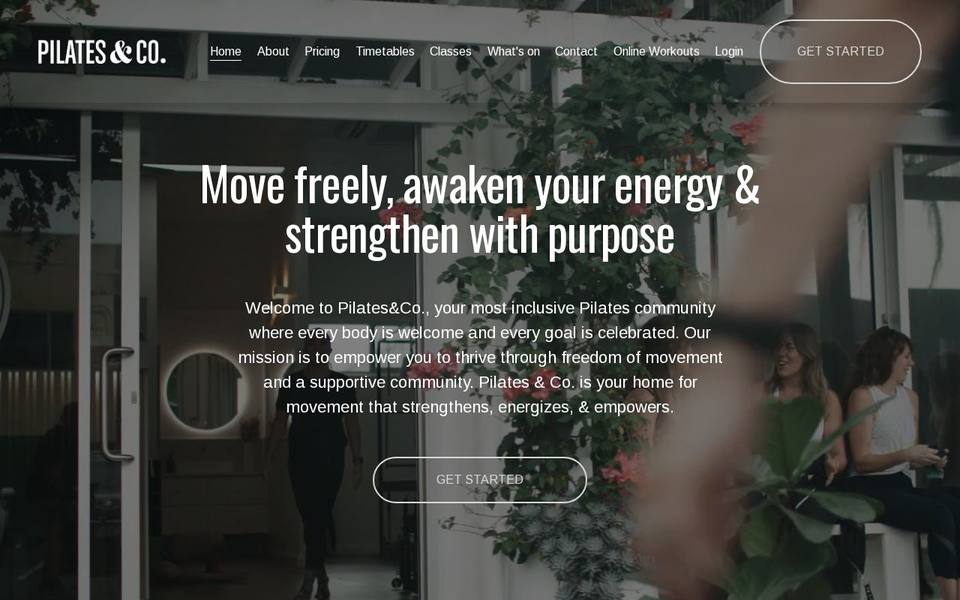 Pilates & Co. website