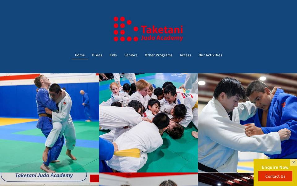 Taketani Judo Academy website