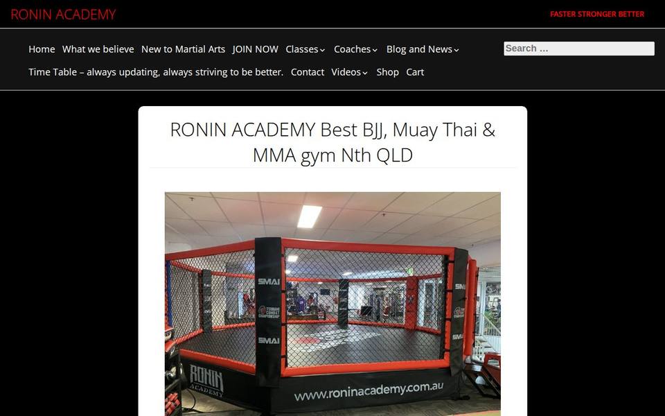 Ronin Academy website