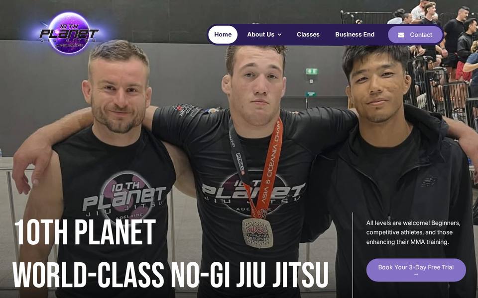10th Planet Jiu Jitsu Adelaide website