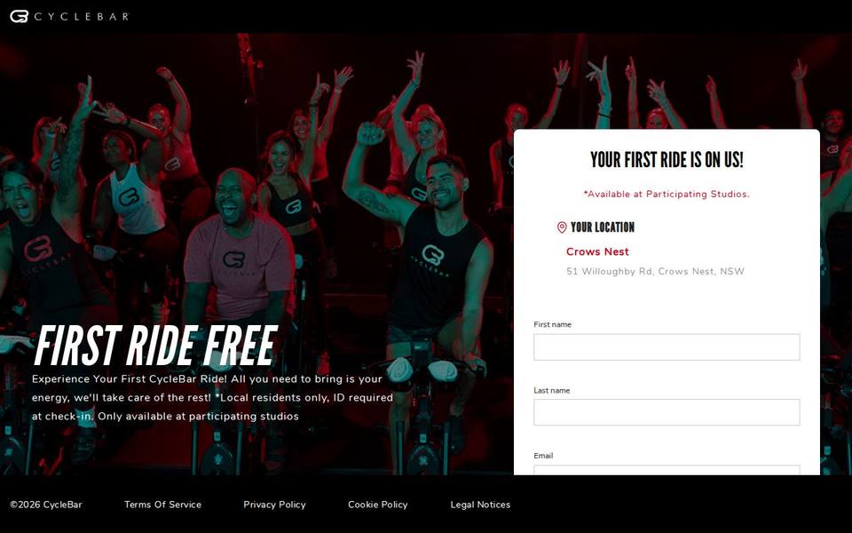CycleBar website