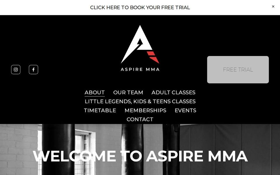 Aspire MMA website